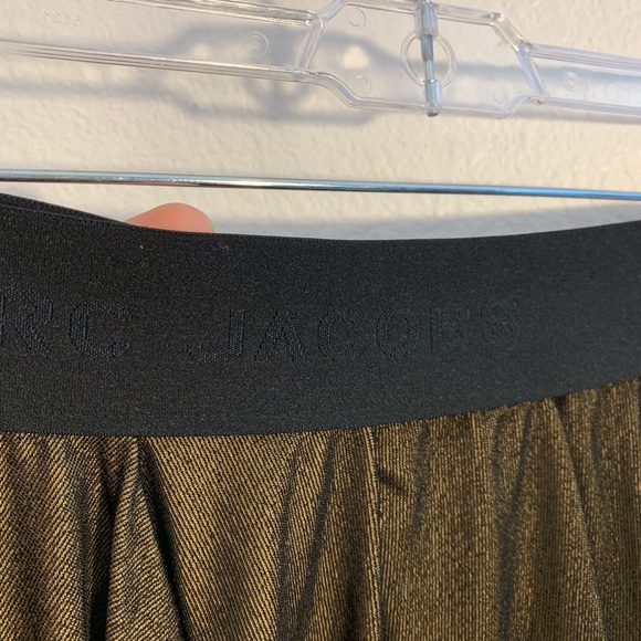 Marc Jacobs | Metallic Bronzed Draped Skirt - Picture 7 of 8